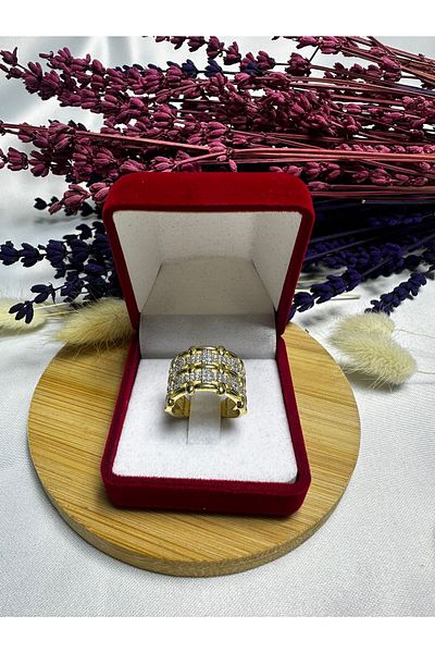 Mutenaura Stainless Steel Vip Ring Adjustable Gold