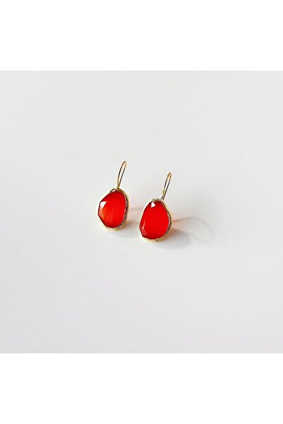 Vesce Atelier Geoda Doğal taş küpe