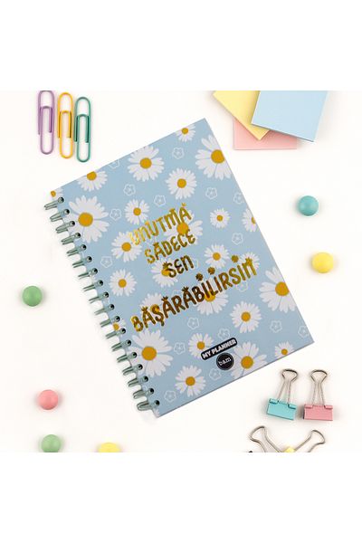 repro design Remember Only You Can Do It Talking Planner Weekly Planner Spiral Notebook with Stickers