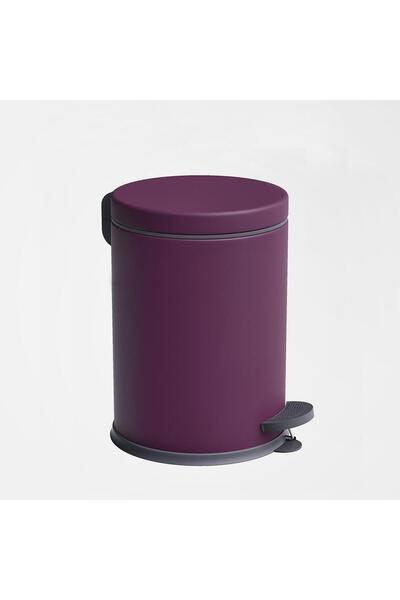 Genel Markalar Mor pedallı 8L çöp kovası, hijyenik, şık ve dayanıklı tasarım