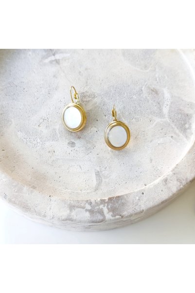 Vesce Atelier Alvin Gold Steel Earrings