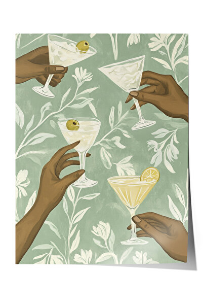 Zestia Poster fără ramă, plante exotice și frunze tropicale, poster decorativ...