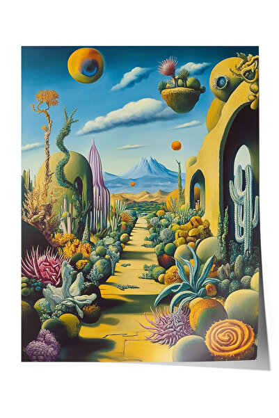 Zestia Poster fără ramă, Peisaj marin – Case tropicale, Poster decorativ pent...