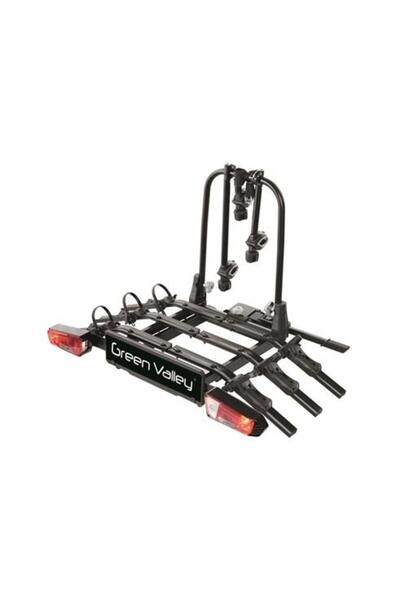 Greenvalley Suport auto pentru 3 biciclete GREEN VALLEY Explorer, model 160664-3GV, montare pe cârlig de remorc