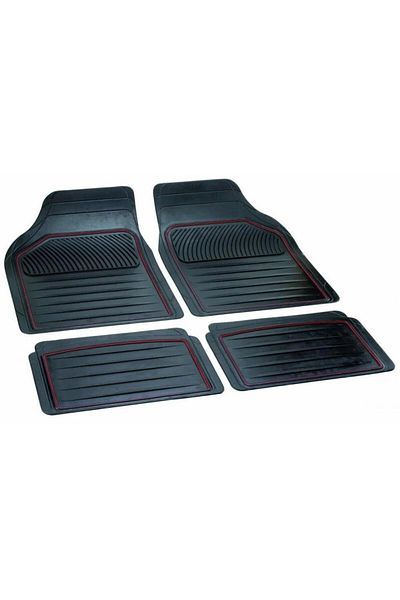 Bottari Perfect 14035BT universal rubber car mat set, front 51x70 cm, rear 51x35 cm,