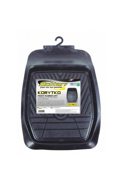 Bottari Covoraș auto universal New Korikto 14190BT, 71 x 48 cm, cauciuc, față, negru