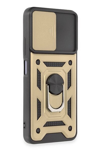 CepteToptan Myt09 Xiaomi Redmi Note 12 5g Case Pars Silicone with Lens Ring - Gold