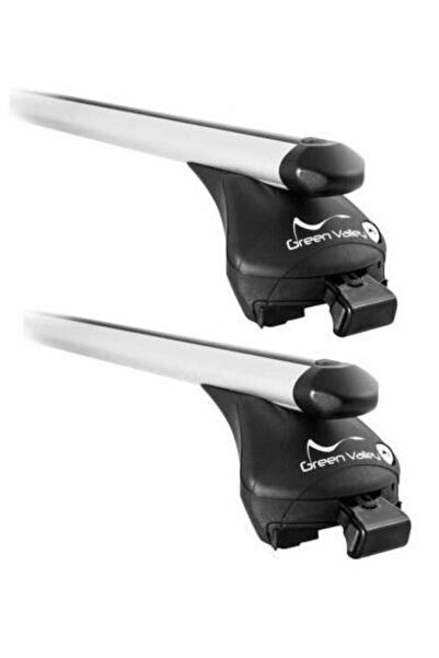 Greenvalley Set 2 bare transversale din aluminiu cu picioare de fixare GREEN VALLEY Easyone Quick 156965GV, lung