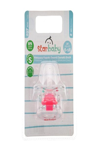 Nextpage Star Koruyucu Kapaklı Desenli Emzik No:2 Kod:297