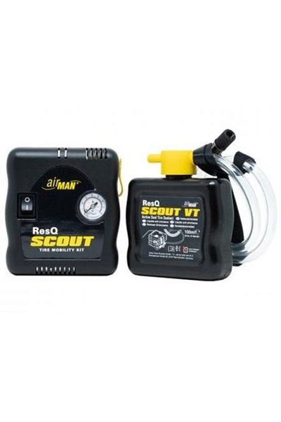 Universal AIRMAN 76-086 car compressor and sealant set, 15 A, 96 W, with pressure gauge, accessories