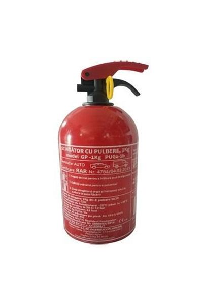 Universal INSO powder car fire extinguisher, model P1, 1 kg, without pressure gauge