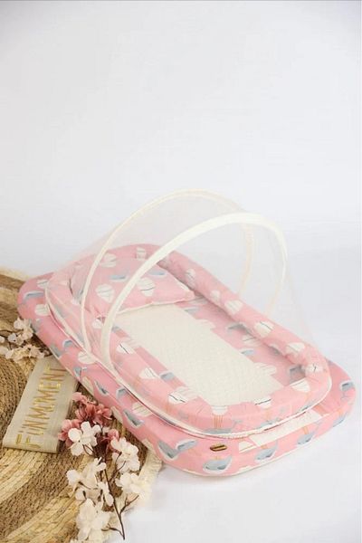 Fun Moment Stylish design mosquito net mattress with sponge for newborns