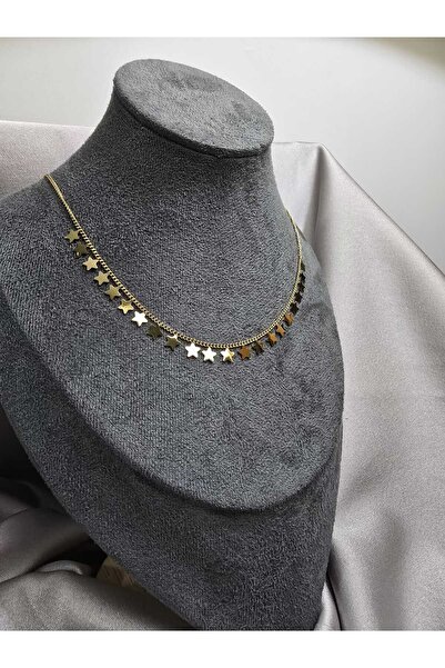 AURA yıldızlı çıtır çelik kolye