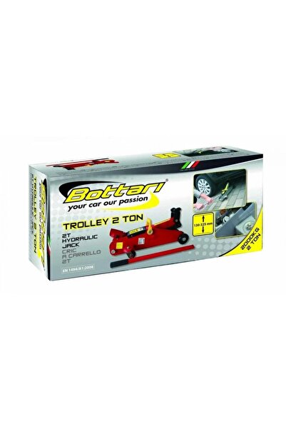 Bottari Trolley 24174BT crocodile type hydraulic car jack, lifting capacity 2 tons, travel r