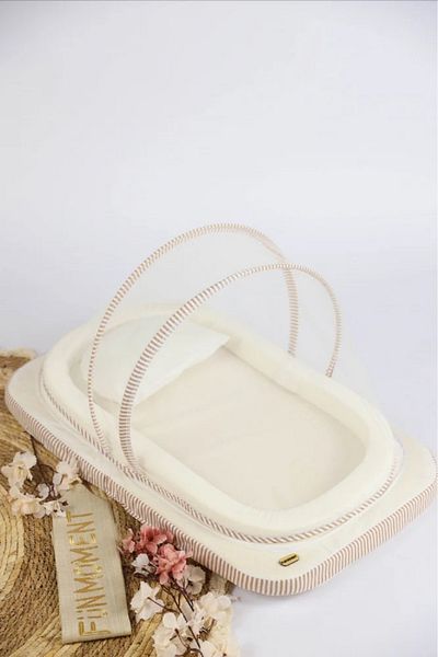 Fun Moment Newborn Sponge Mosquito Net Mattress - White