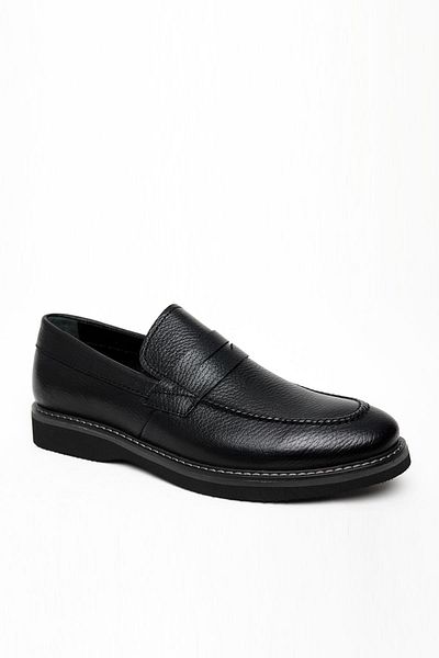 Morven Men's Black Seasonal Analine Eva Sole Shoes