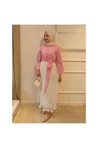 HOT HOT Belden Tie Shirt with Button Collar Matching