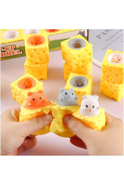 LIXADA 3 قطع من لعبة الفأر اللطيفة والمحببة - لعبة فيدجيت حسية وحامل أقلام