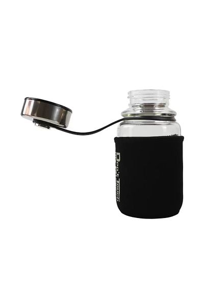 Generic Borosilicate Glass Water Bottle – 700ml with Soft Black Sleeve & Easy Carry Handle, Eco-Friendly