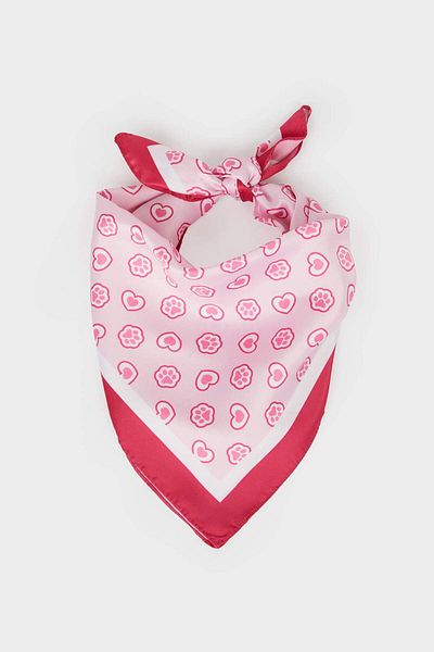 DeFacto Girl's Patterned Satin Scarf G0356A8Ns