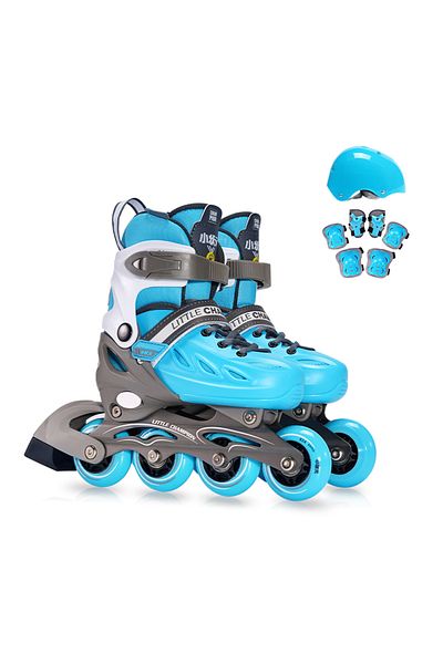 ماركة غير محددة Adjustable Inline Skates with Light-Up Wheels