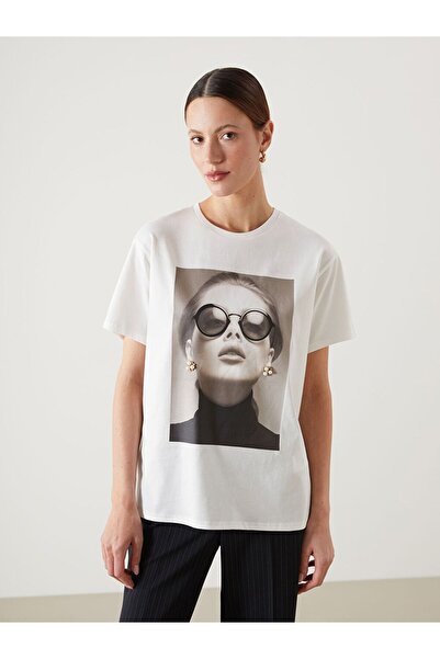LC Waikiki Printed 100% Cotton Women's T-Shirt