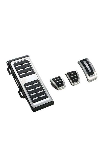 fun zone Generic MT Fuel Brake Clutch Footrest Pedals for VW Golf 7 VII GTi MK7 Audi A3