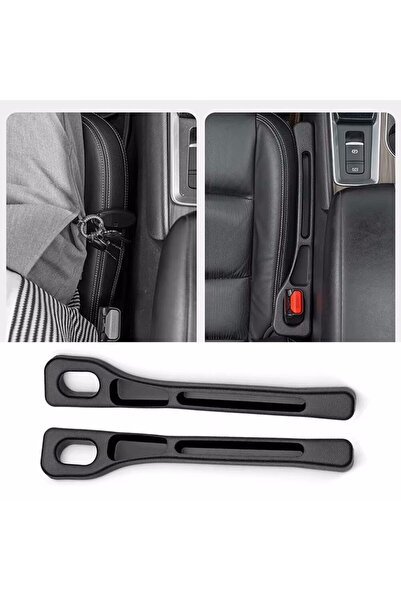 HAWIRE Set 2 suporturi pentru scaune auto cu 2 compartimente de depozitare, universale, Negru