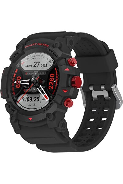 PEJE 1.39” Smart Watch (Black) - GPS, Bluetooth Calls, IP67, SpO2/Heart Rate/Sleep