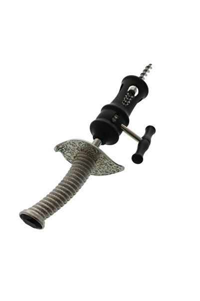 GiftExpress Professional metal black sword corkscrew