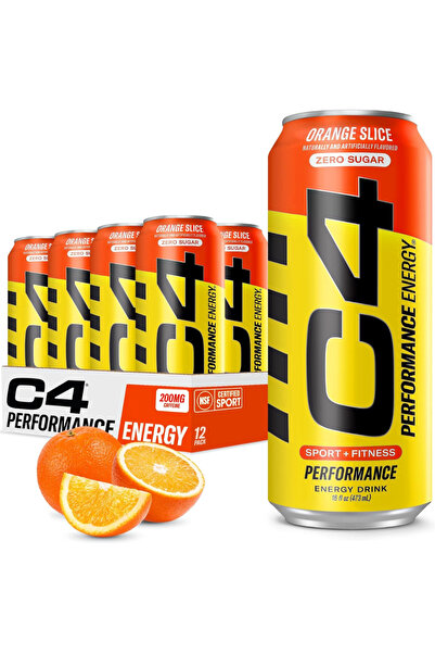 Cellucor مشروب الطاقة C4 قبل التمرين، بيتا ألانين، خالي من السكر، بنكهة شرائح...