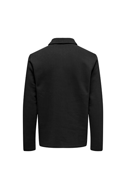 Only & Sons Dawson Erkek Siyah Polo Sweatshirt (22034751-JBK)