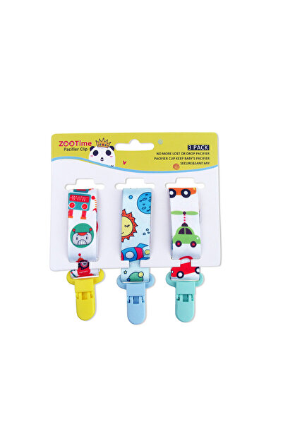 Choice4 4 سلسلة مشبك مصاصة الطفل 3 قطعة / المجموعة مشبك مصاصة شخصية حامل الحل...