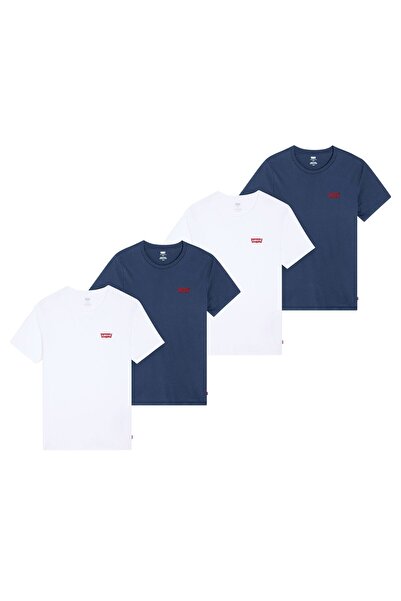 Levi's Herren T-Shirts, 4er Pack - "The Graphic Tee - 4 Pack", Rundhals, Baumwolle