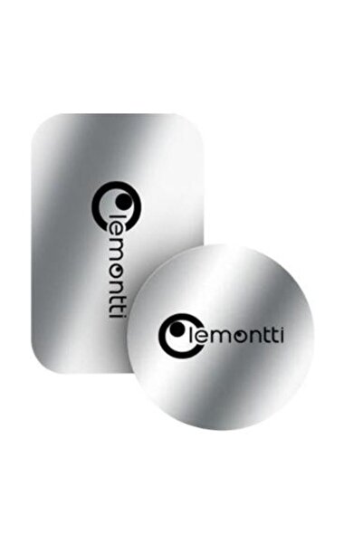 lemontti Set 2 plăci metalice LSETPMSMAG pentru suport magnetic (gri)