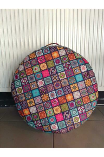 çataloğlu tekstil 60 X 60 BAHÇE MİNDERİ DİJİTAL BASKILI DEKORATİF BAHÇE YER P...