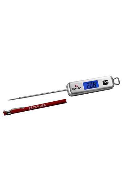Zokura Digital Meat Thermometer, Stainless Steel -