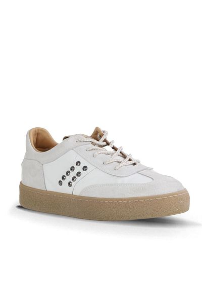 Bueno Shoes White Multi Leather Men's Sports Shoes 16Ma8218