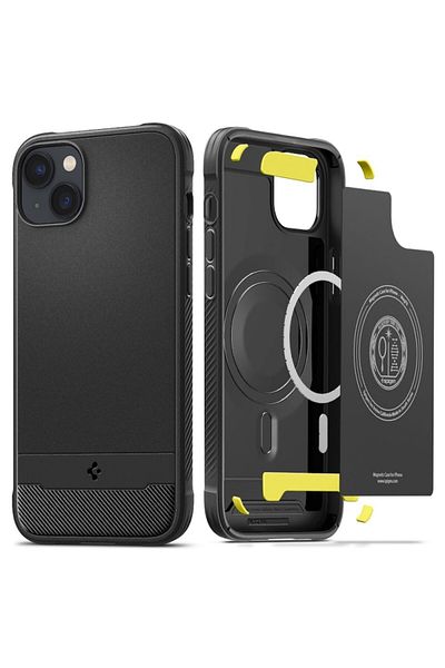 OEM Protective Case for iPhone 14, Grip Pro, Rugged Armor MagSafe, Black