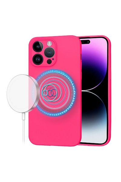 Diversity Protective Case for iPhone 14 Pro Max, Smart, S70, Canvas, Hot Powder Pink