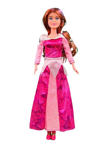VARDEM OYUNCAK Toy Princess Dress Long Hair Colorful Doll 29 cm Smiling Face Doll