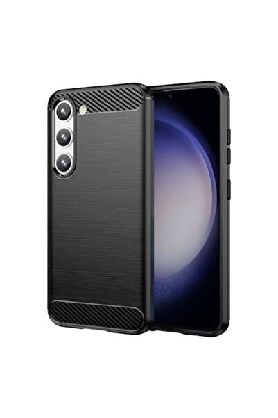 OEM Husa pentru Samsung Galaxy S23, Carbon Silicone, Poliuretan, Black