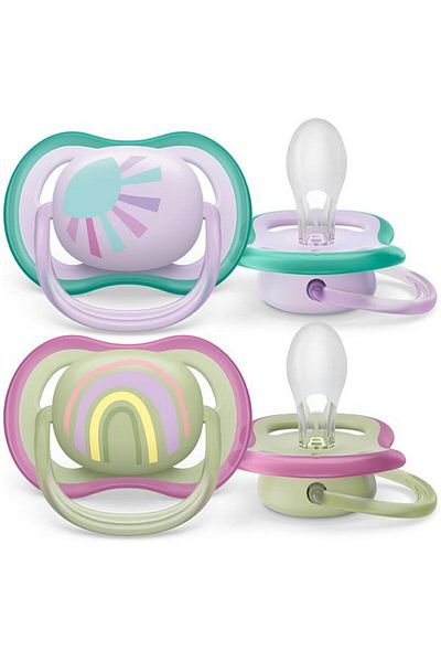 Philips Avent Pacifier PHILIPS AVENT Ultra Air SCF085/59, 0-6 months, 2 pcs, multicolor