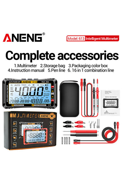 Choice ANENG 613 black pro Smart Multimeter Real-time Power-off Measuring Tes...