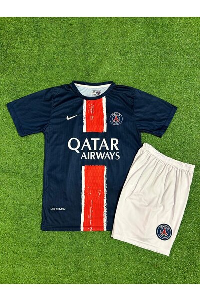 BYSPORTAKUS Psg 2024/25 Yeni Sezon KvaratSkhelia iç Saha Çocuk Forması (Laciv...