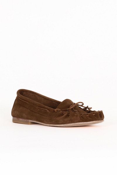 Bueno Shoes Brown Suede Women's Ballerinas 30Wa242011