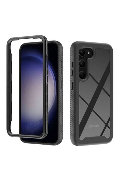 OEM Husa pentru Samsung Galaxy S23 + Folie, Techsuit Defense360 Pro, Black