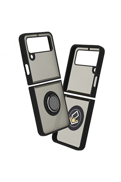 Bibilel Husă pentru Samsung Galaxy Z Flip3 5G, Techsuit Glinth, Neagră