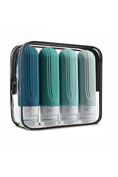 Choice3 زجاجات سفر أخرى من السيليكون باللون الأخضر الفاتح لمستلزمات النظافة، ...