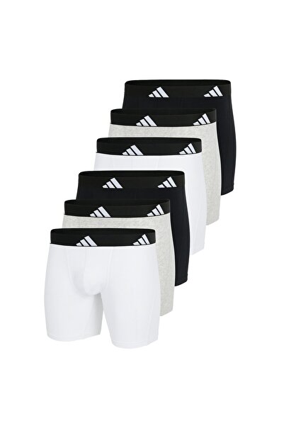 adidas Herren Boxershorts, 6er Pack - Boxer Briefs, Active Flex Cotton, Logo